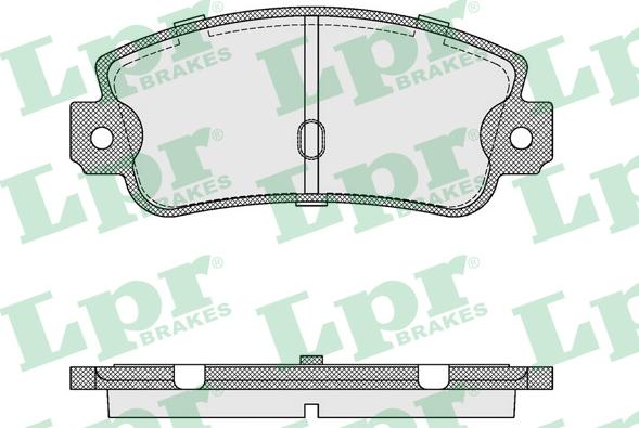 LPR 05P106 - Brake Pad Set, disc brake autospares.lv