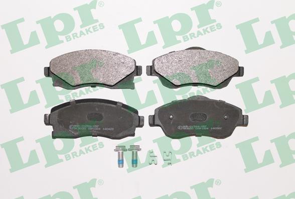 LPR 05P1004 - Brake Pad Set, disc brake autospares.lv