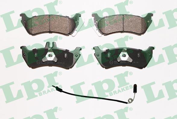 LPR 05P1000A - Brake Pad Set, disc brake autospares.lv