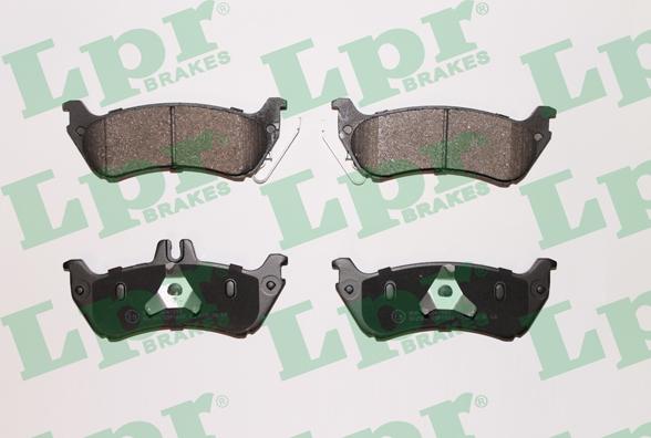 LPR 05P1000 - Brake Pad Set, disc brake autospares.lv