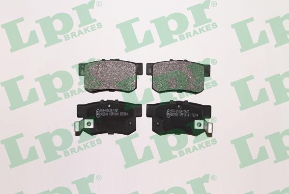 LPR 05P1014 - Brake Pad Set, disc brake autospares.lv