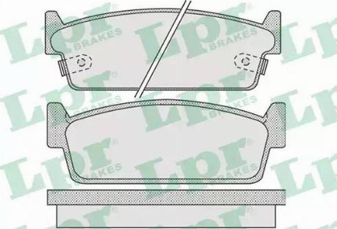 LPR 05P1010 - Brake Pad Set, disc brake autospares.lv