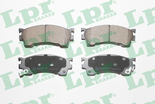 LPR 05P1017 - Brake Pad Set, disc brake autospares.lv