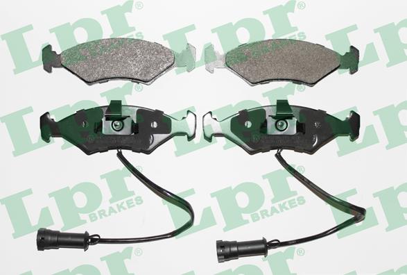 LPR 05P1087 - Brake Pad Set, disc brake autospares.lv