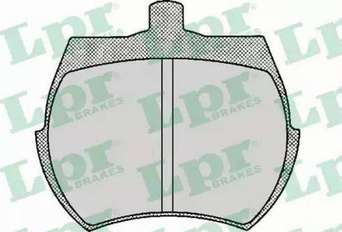 LPR 05P108 - Brake Pad Set, disc brake autospares.lv