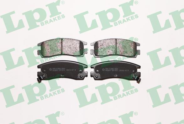 LPR 05P1031 - Brake Pad Set, disc brake autospares.lv