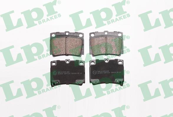 LPR 05P1029 - Brake Pad Set, disc brake autospares.lv