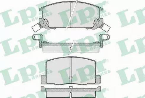 LPR 05P1024 - Brake Pad Set, disc brake autospares.lv