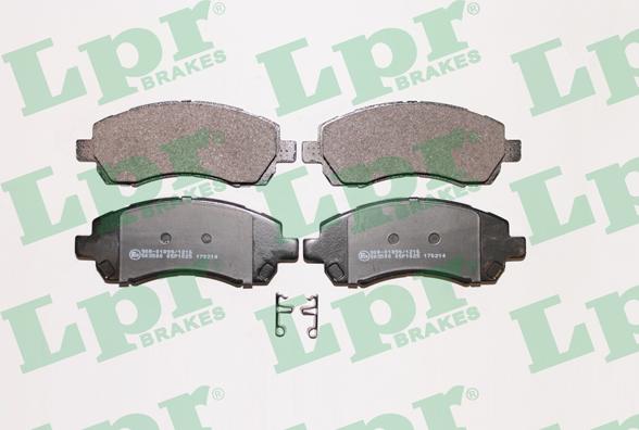 LPR 05P1025 - Brake Pad Set, disc brake autospares.lv