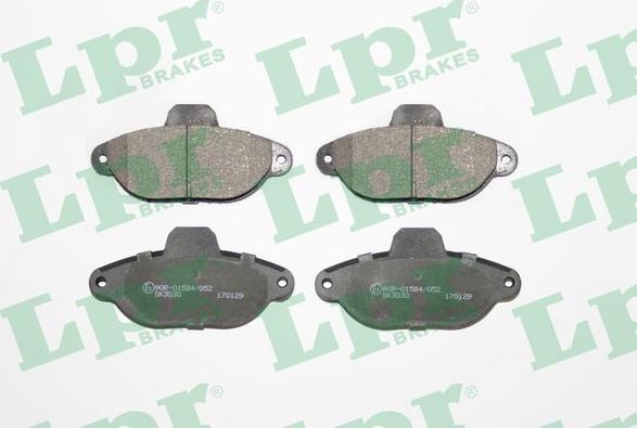 LPR 05P1191 - Brake Pad Set, disc brake autospares.lv