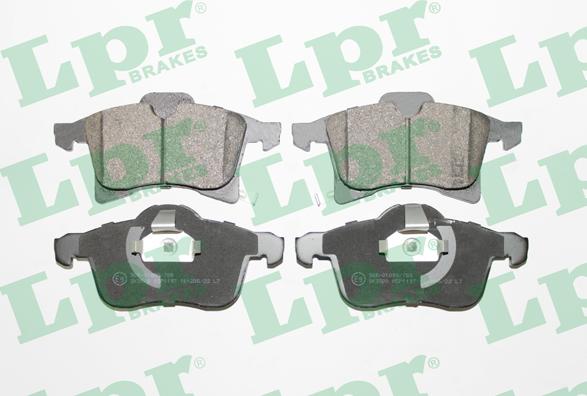 LPR 05P1197 - Brake Pad Set, disc brake autospares.lv