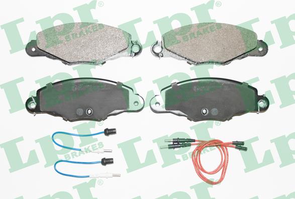 LPR 05P1140 - Brake Pad Set, disc brake autospares.lv