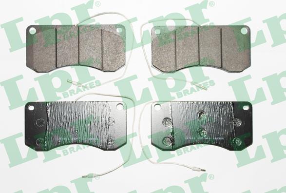 LPR 05P1148 - Brake Pad Set, disc brake autospares.lv