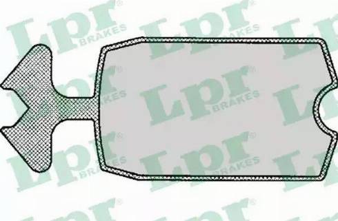 LPR 05P115 - Brake Pad Set, disc brake autospares.lv