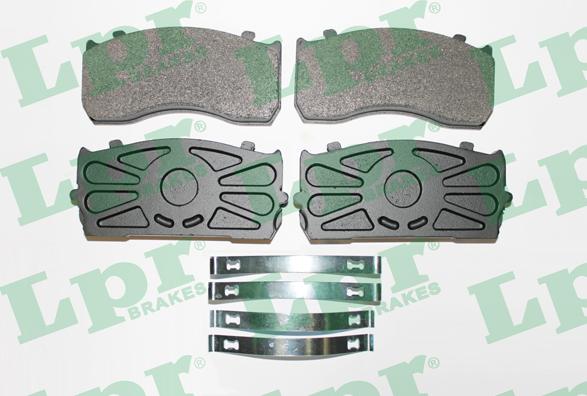 LPR 05P1169 - Brake Pad Set, disc brake autospares.lv