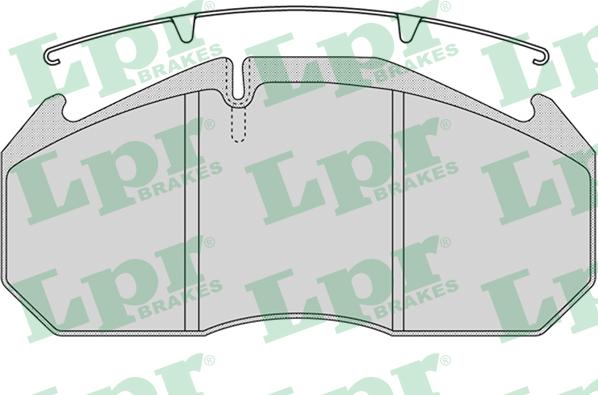 LPR 05P1162 - Brake Pad Set, disc brake autospares.lv