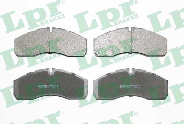 LPR 05P1109 - Brake Pad Set, disc brake autospares.lv