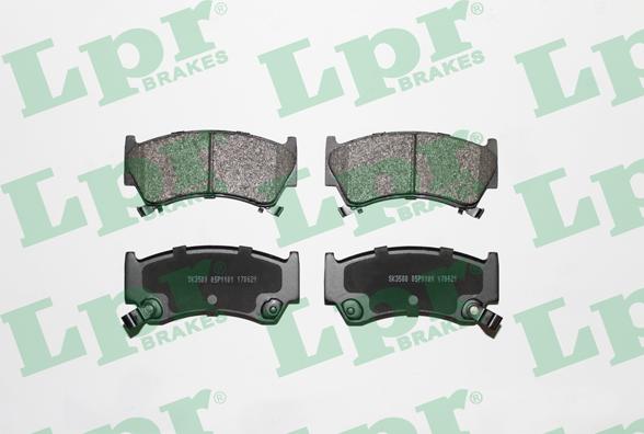 LPR 05P1101 - Brake Pad Set, disc brake autospares.lv