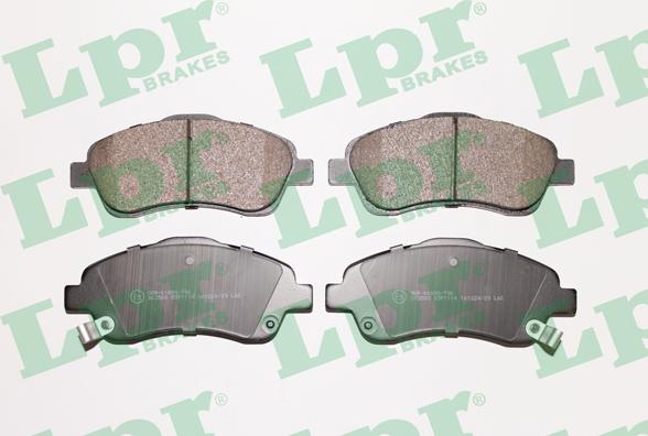 LPR 05P1114 - Brake Pad Set, disc brake autospares.lv