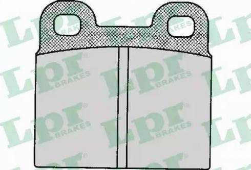 LPR 05P111 - Brake Pad Set, disc brake autospares.lv