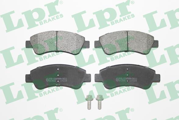 LPR 05P1188 - Brake Pad Set, disc brake autospares.lv