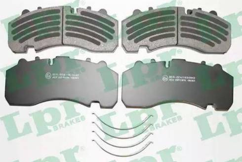 LPR 05P1187 - Brake Pad Set, disc brake autospares.lv