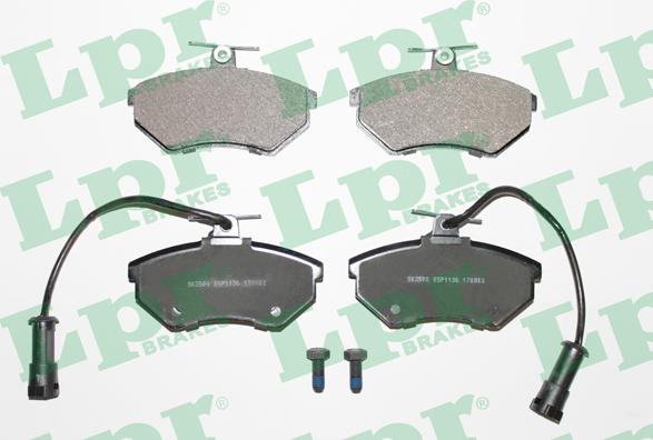 LPR 05P1136 - Brake Pad Set, disc brake autospares.lv