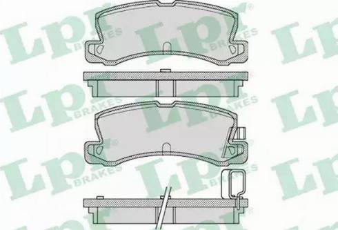 LPR 05P1125 - Brake Pad Set, disc brake autospares.lv