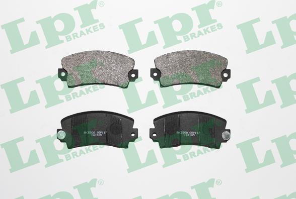 LPR 05P117 - Brake Pad Set, disc brake autospares.lv