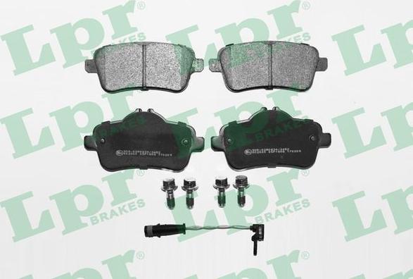 LPR 05P1805A - Brake Pad Set, disc brake autospares.lv