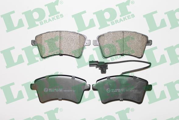 LPR 05P1800 - Brake Pad Set, disc brake autospares.lv