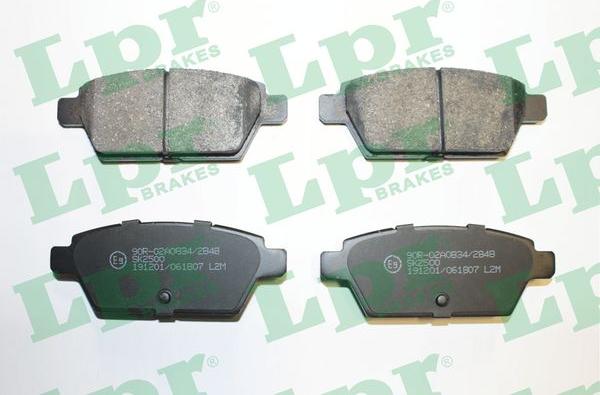 LPR 05P1807 - Brake Pad Set, disc brake autospares.lv