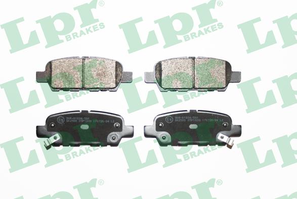 LPR 05P1839 - Brake Pad Set, disc brake autospares.lv