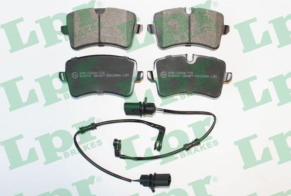 LPR 05P1826A - Brake Pad Set, disc brake autospares.lv