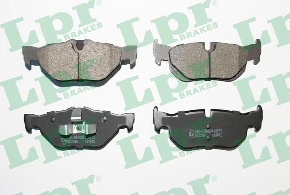 LPR 05P1876 - Brake Pad Set, disc brake autospares.lv