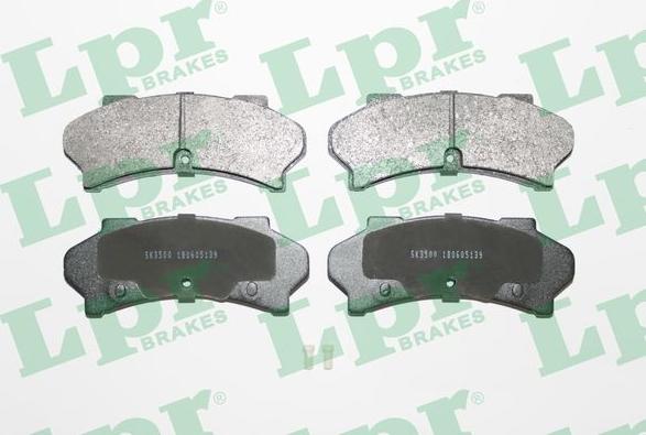 LPR 05P139 - Brake Pad Set, disc brake autospares.lv