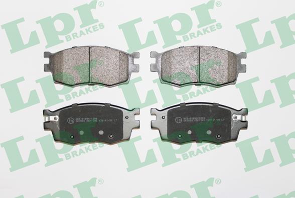 LPR 05P1345 - Brake Pad Set, disc brake autospares.lv