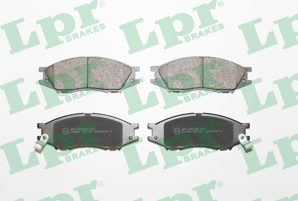 LPR 05P1346 - Brake Pad Set, disc brake autospares.lv