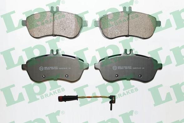 LPR 05P1340A - Brake Pad Set, disc brake autospares.lv