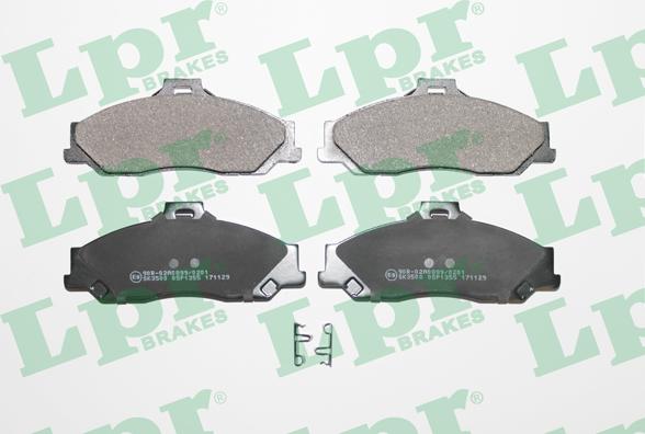 LPR 05P1355 - Brake Pad Set, disc brake autospares.lv