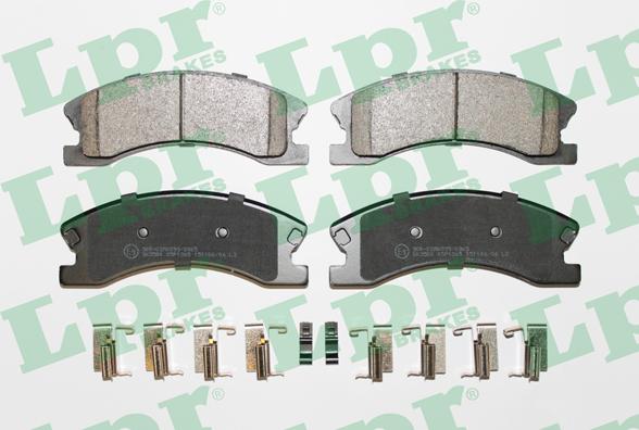 LPR 05P1365 - Brake Pad Set, disc brake autospares.lv