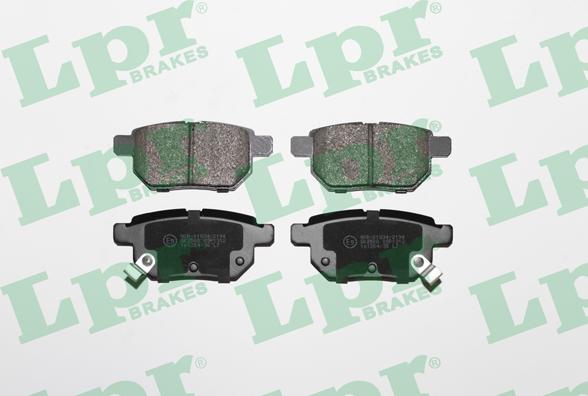 LPR 05P1312 - Brake Pad Set, disc brake autospares.lv