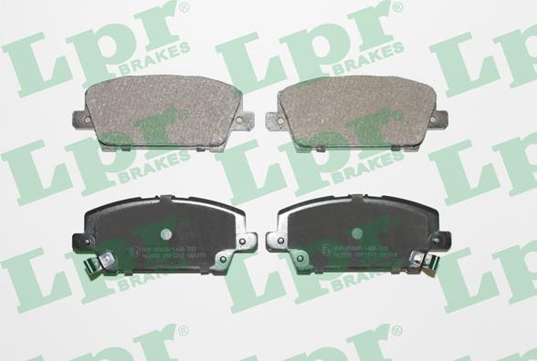 LPR 05P1317 - Brake Pad Set, disc brake autospares.lv