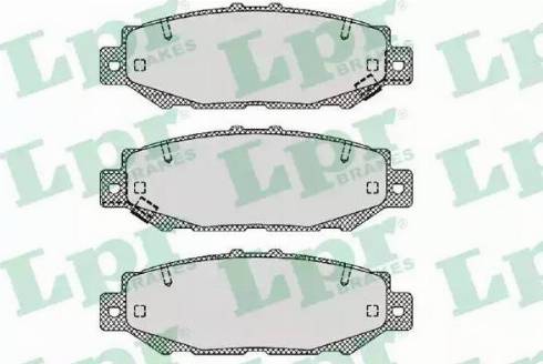 LPR 05P1385 - Brake Pad Set, disc brake autospares.lv