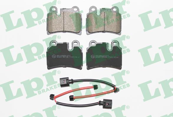 LPR 05P1380 - Brake Pad Set, disc brake autospares.lv