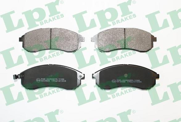 LPR 05P1334 - Brake Pad Set, disc brake autospares.lv