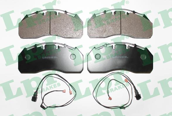 LPR 05P1325B - Brake Pad Set, disc brake autospares.lv