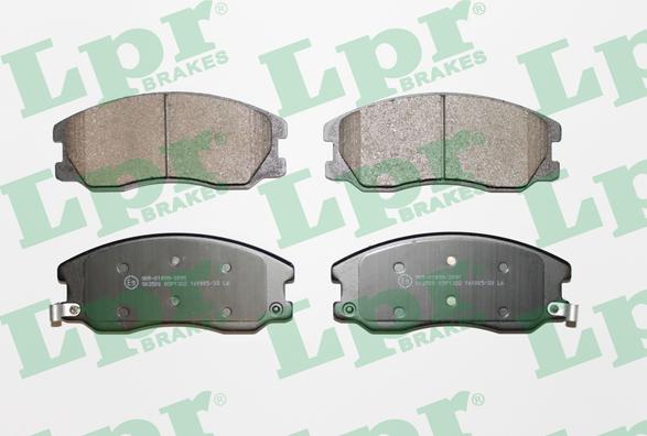 LPR 05P1322 - Brake Pad Set, disc brake autospares.lv