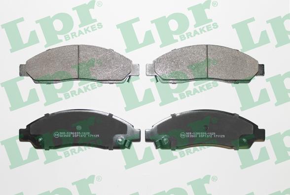 LPR 05P1372 - Brake Pad Set, disc brake autospares.lv