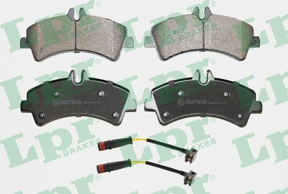 LPR 05P1294A - Brake Pad Set, disc brake autospares.lv